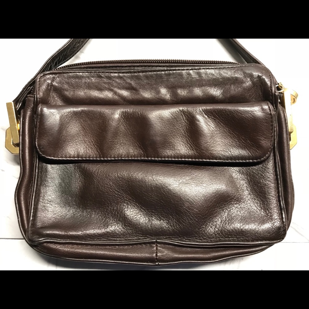 PERLINA Genuine Leather Crossbody Bag